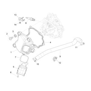 Piaggio Beverly 300 IE ABS E4 2016—2020 Ventildeckel (EMEA)