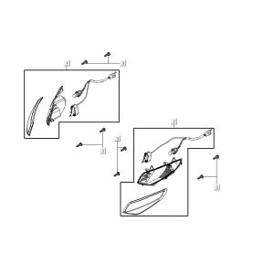 Blinker AGILITY 16+ 4T 125 Matt Metallic Hellblau