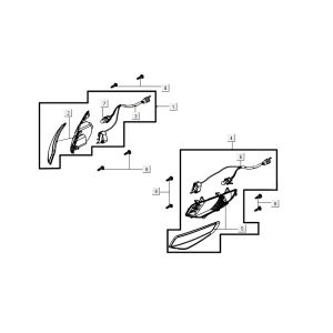 Blinker AGILITY 16+ 4T 200i Mattes Metallic-Silber