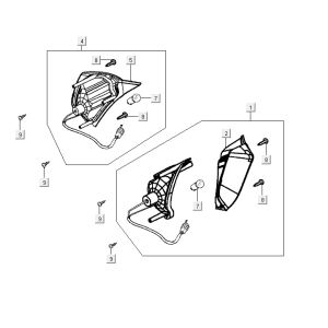 Frontblinklicht Kymco Vitality 4t ac diamantschwarz