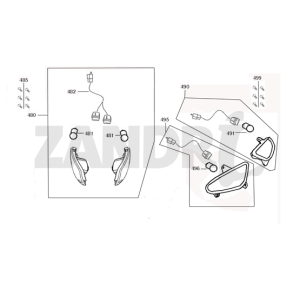 Blinker Adlerflügel Napoli braun