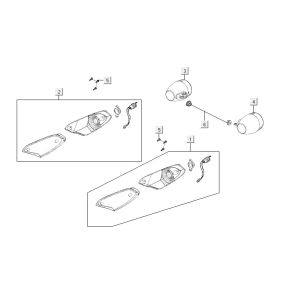 blinker Kymco Agility 12 4-Takt 125 blau