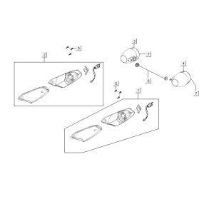 Blinker Kymco Agility Fat 12' 4-Takt gelb