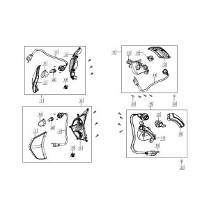 Indikatoren Kymco Like 4-Takt Tecno Silber wie T T 2015