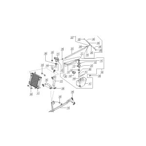 Kühlung Kymco B & W LC 2-Takt Silber