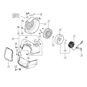 Kühlschrankzündung Kymco Vitality 4t AC diamantschwarz
