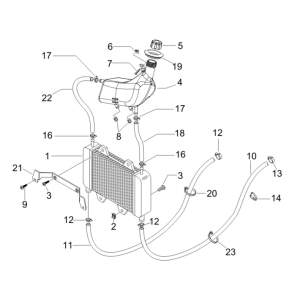 Kühlsystem Gilera Runner 50 SP 2010-2017