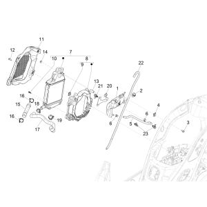 Vespa GTS 125 4-Takt IE ABS Euro4 Kühlsystem 2016-2018