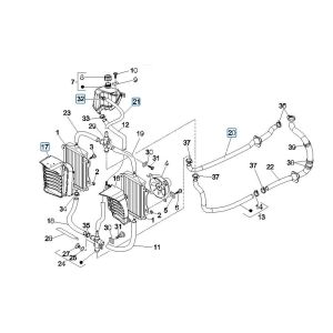 Kühlsystem Vespa GTV 250 4T 4V IE