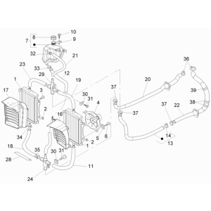 Kühlsystem Vespa GTS 250 dh 2005-2016 (ohne ABS)