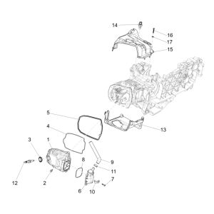 Ventildeckel - Zündkerze Vespa Sprint 150 3V IE ABS Euro 3 2015