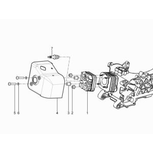 Zylinderkopf-Zündkerze Vespa Sprint 2-Takt