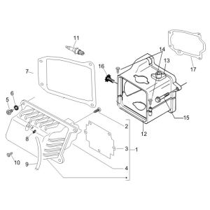 Kühlschrank Piaggio New Fly 4-Takt 2-Ventil