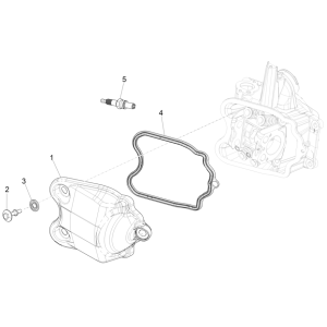 Piaggio MP3 350 Maxi Sport E4 ABS 2018-2020 Kopfbedeckung (EMEA)
