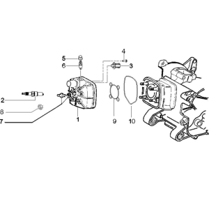 Schlägerhaube Piaggio Zip 50 SP 2006-2013