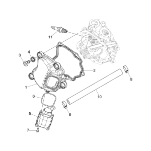 Kopfhaube Vespa GTS 250 ie 2005-2016 (ohne ABS)