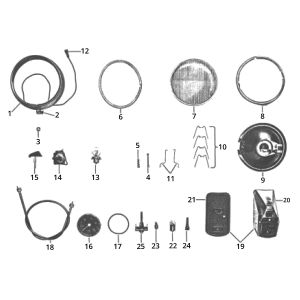 Zündapp GTS 50 517-39L0 Front- und Rücklicht