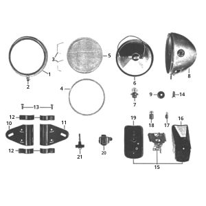 Zündapp GTS 50 517-40L0 Front- und Rücklicht