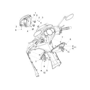 Scheinwerfer - Blinker Piaggio Beverly 300 IE ABS E4 2016 - 2020 (EMEA)