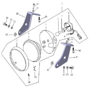 Hauptscheinwerfer Agm Caferacer