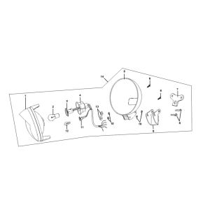 Scheinwerfer Btc Grande Retro 4-Takt