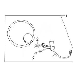 Hauptscheinwerfer China Swan - Riva schwarz