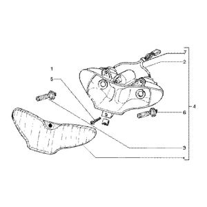 Scheinwerfer Gilera Runner 180cc FXR 2-Takt