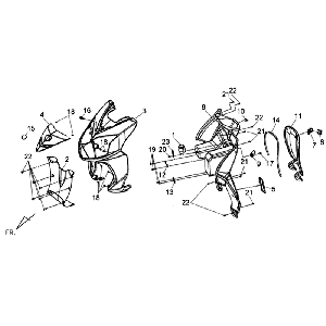 Scheinwerferblinker Sym Jet 4 (BU289) blau