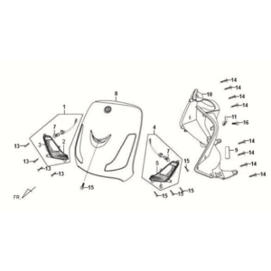 Frontblendenblinker Sym Fiddle II 125S