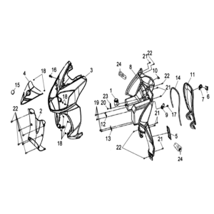 Scheinwerfer/Blinker Sym Symphony SR 50 Silver (S880S)