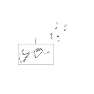 Scheinwerfer Kymco Agility 10' 4-Takt sportlich orange