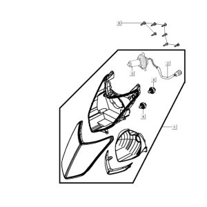 Scheinwerfer Kymco Agility City 16 200i