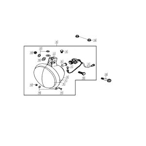 Scheinwerfer Kymco Carry 4-Takt schwarz