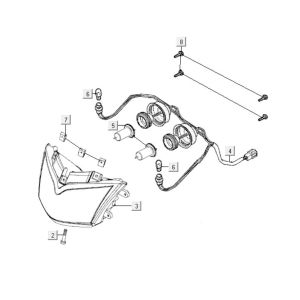Scheinwerfer Kymco People S 300i