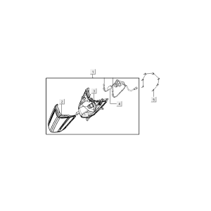 Scheinwerfer Kymco VP50i Einspritzung Euro 4 Tecno Silber