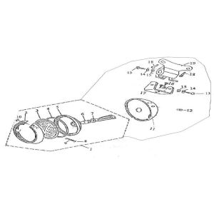Scheinwerfer Neco Borsalino 125cc