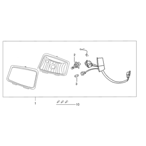 Scheinwerfer Vom Riva Sport flach matt-anthrazit