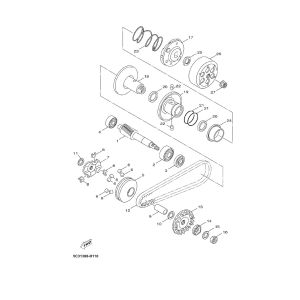 Der Kupplungsvariator Yamaha Neos 4-Takt (nach 2008)