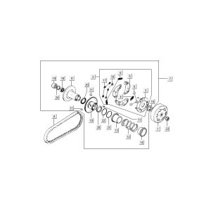 Keilriemen Kupplung Kymco Grand Dink 2-Takt Silver