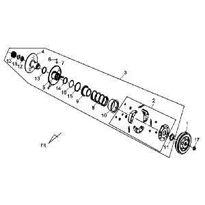 Sym Jet 4 (E086) Kupplung rot