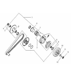 Kupplung Generic Xor weiß 2007 2-Takt 25