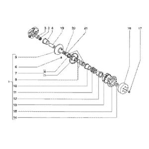 Kupplung Gilera Runner 180cc FXR 2-Takt