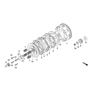 Honda MB/MT/MTX/MBX 50 und 80 Kupplung