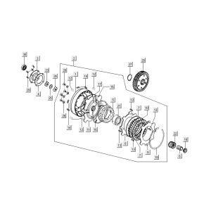 Clutch Kymco Nexxon 4-Takt dunkelgrau