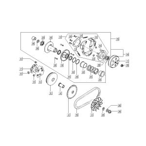 Kupplung Kymco Super 8 Street 4-Takt rot