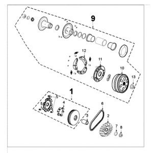 Koppeling Peugeot Tweet 125 E3 2010-2013