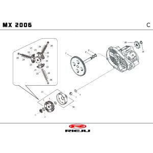 Kupplung Rieju MX blue 2010 2-Takt