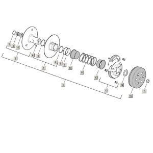 Kupplung + Zubehör Aprilia Mojito Custom 2t (Piaggio-Motor) 2004 - 2010