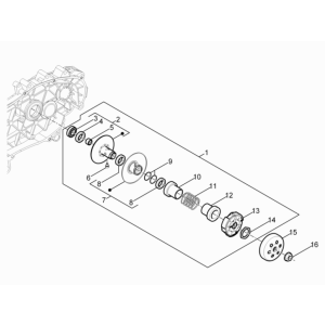 Vespa Sprint 4-Takt-3-Ventil-Kupplung (Euro4 IGET)