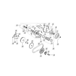 Kupplungen Kymco Filly 4-Takt Silber